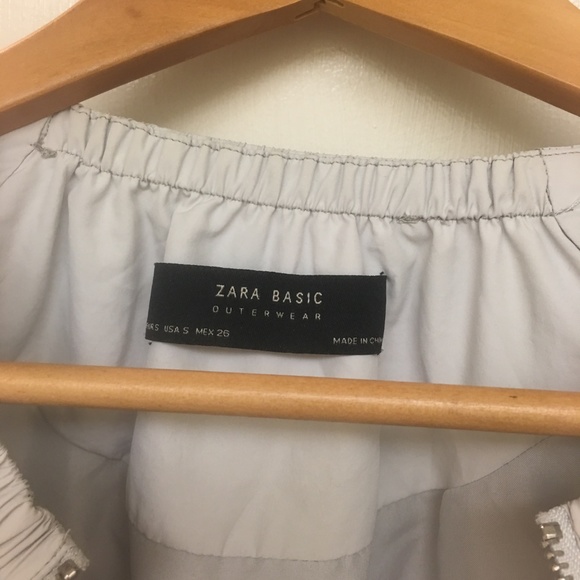 Zara basic outerwear light blue bomber - Picture 3 of 6